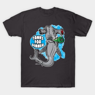 Tanks for Dinner - Hammerhead Shark T-Shirt